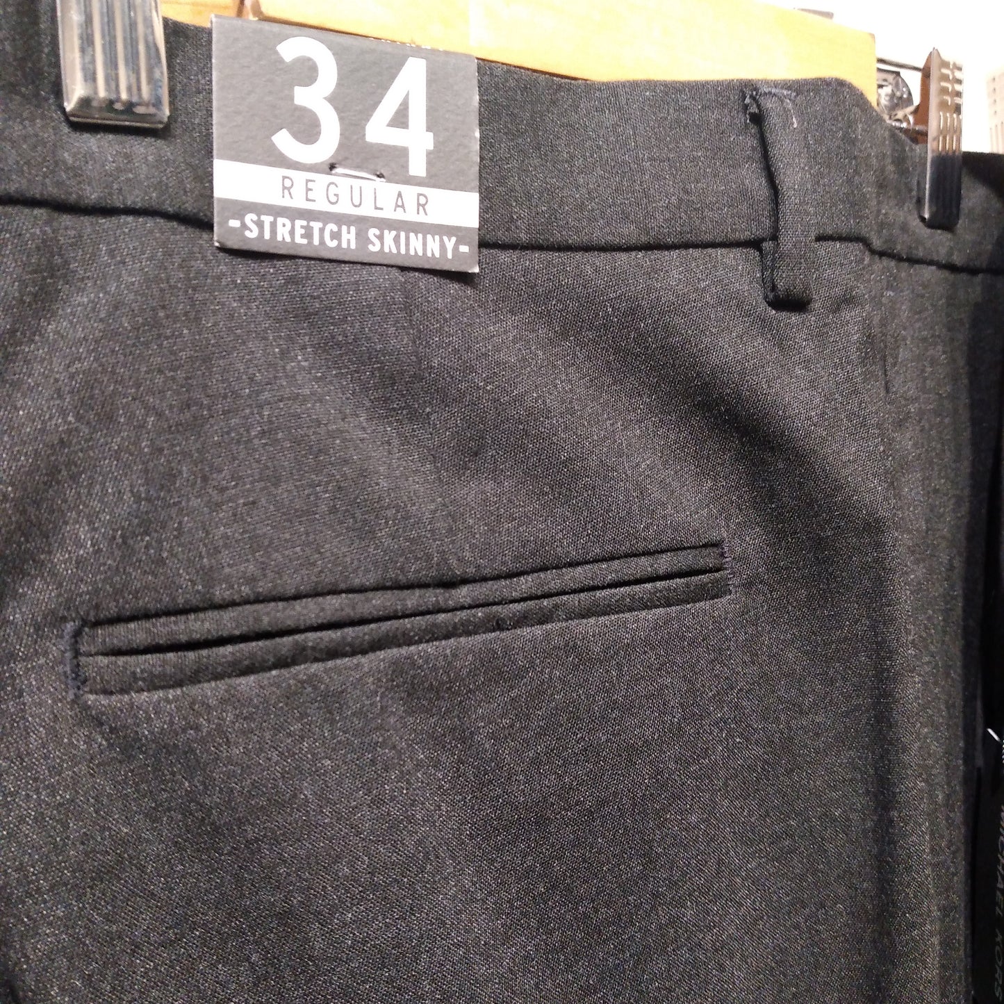TM Stretch Skinny Charcoal Slacks