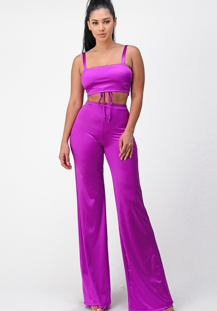 Casino Satinque Two Piece Set