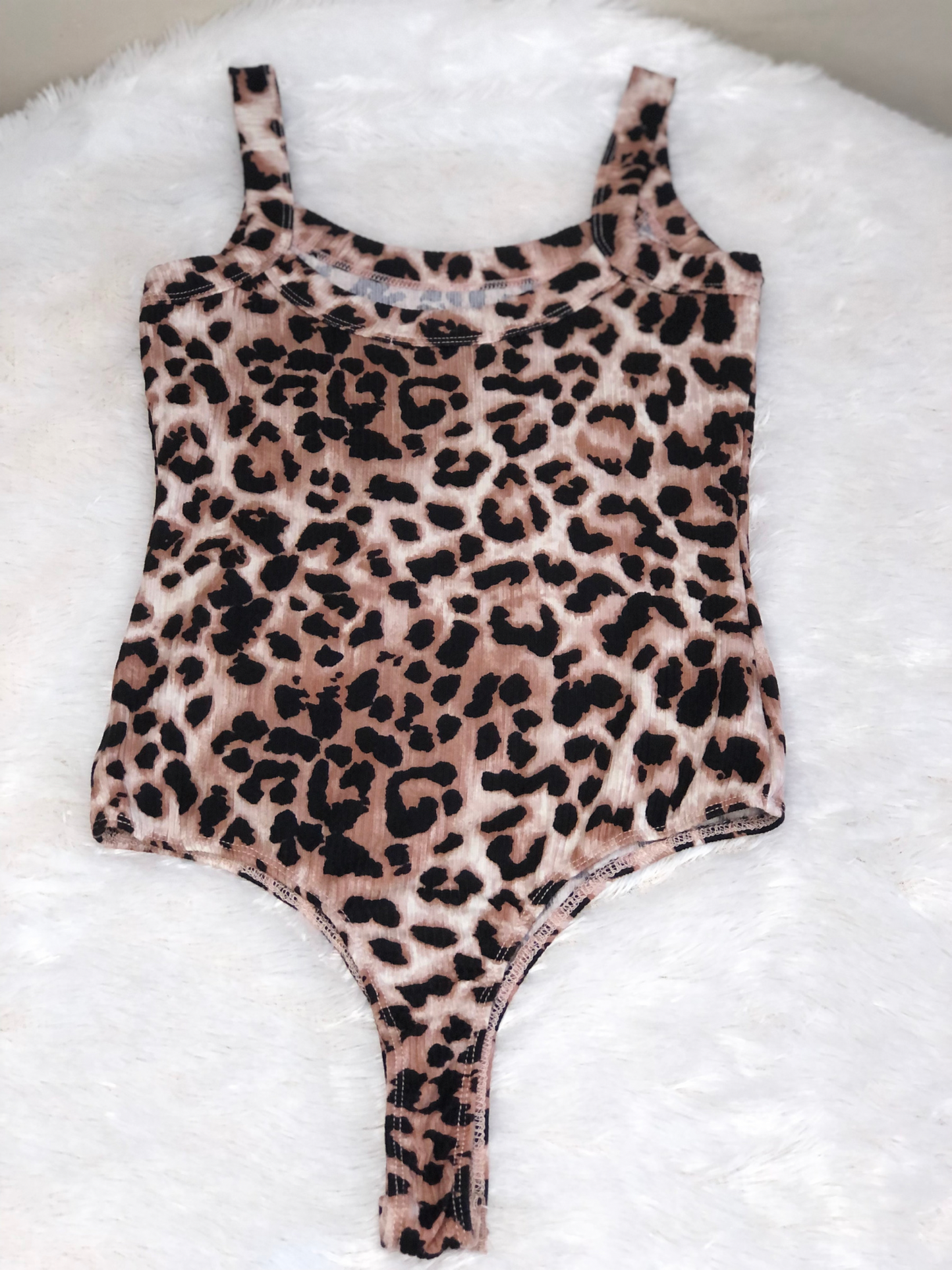 Leopard Ribbed Bodysuit