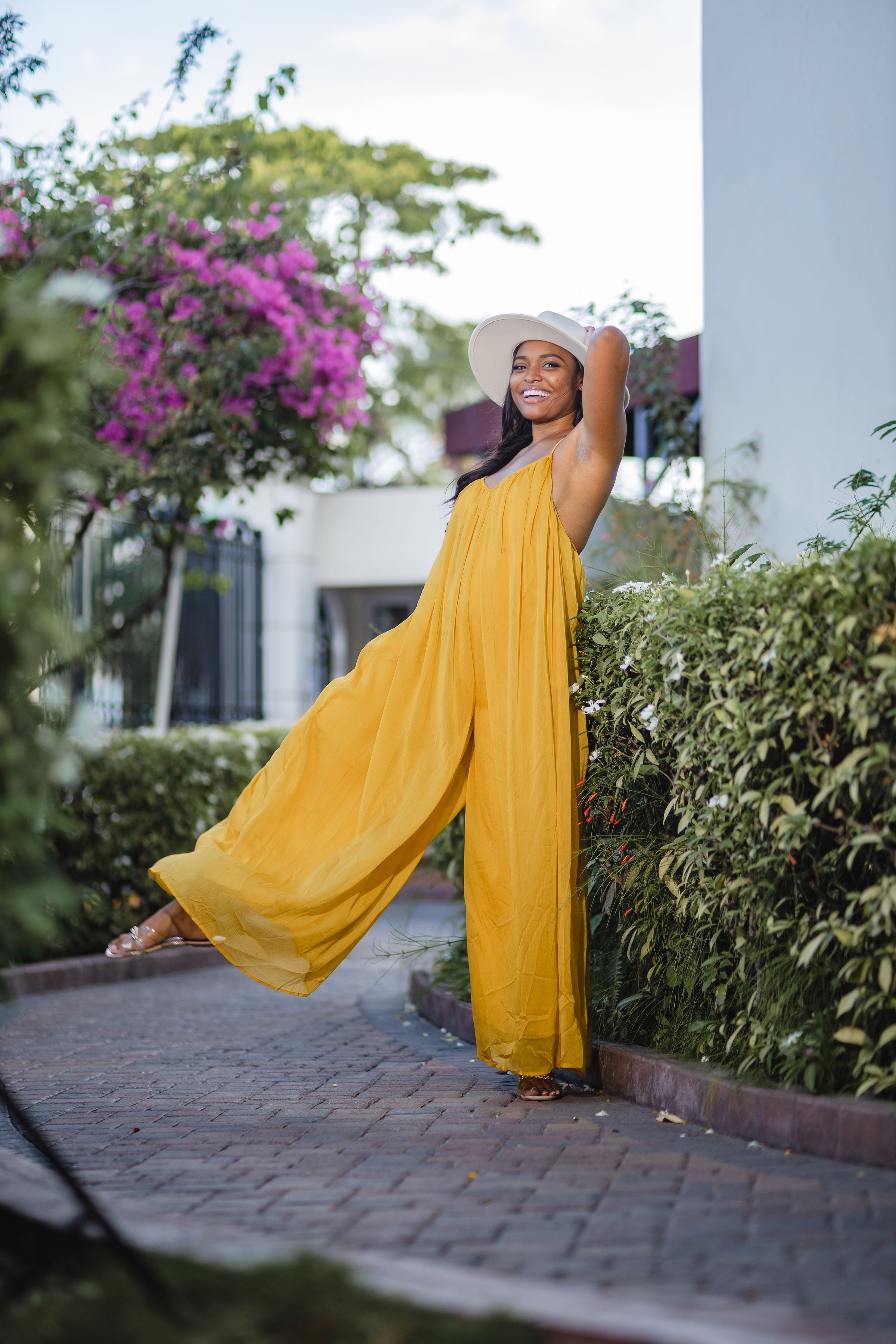 Maxi best sale palazzo jumpsuit